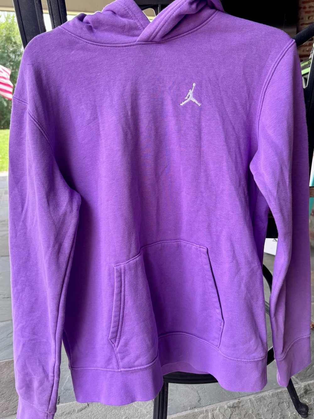 Like New!! Jordan Lavender Hoodie with White Jumpman.  XL (13-15 years).